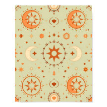 Boho Celestial Wall Art | Sun & Moon Spiritual