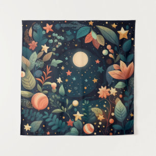 Boho Celestial Wandteppich