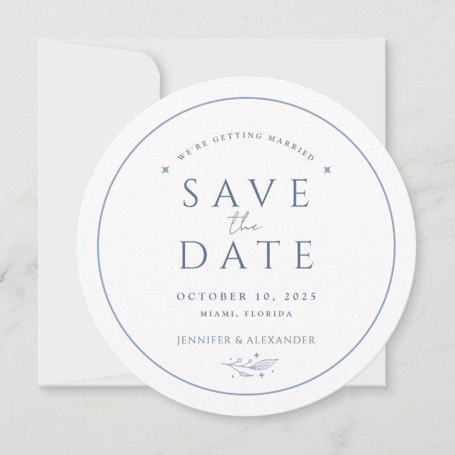 Boho Celestial Wedding Enregistrer la carte de dat (Devant)