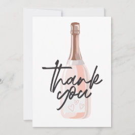 Boho Champagne Dankeschön Card Dankeskarte