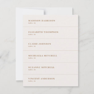 Boho Champagne Wedding Name Platzkarte DIY