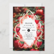 Boho Charming Frucht Strawberry Birthday