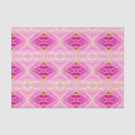 Boho Chic Abstrakt Pink und Gold-Muster Seidenpapier