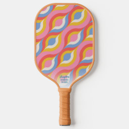 Boho Chic Abstraktes Muster Benutzerdefinierter Te Pickleball Schläger