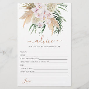 Boho Chic Advice für die Bride-Karte