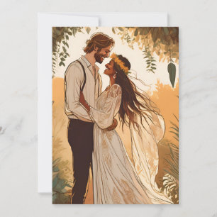 boho chic automne moderne enregistrer les cartes d