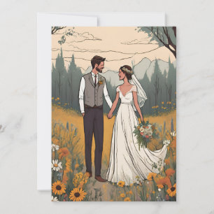 boho chic automne moderne enregistrer les cartes d