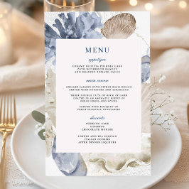 Boho Chic Beach Destination Hampton Menu Mariage