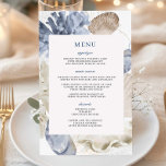 Boho Chic Beach Destination Hampton Wedding Menü<br><div class="desc">Fügen Sie Ihrem Empfang eine Touch von Küstentauchen mit diesen ätherisch weichen und neutralen Hochzeitsmenüs am Strand hinzu. Die in Aquarellen handbemalten Muscheln und Korallen sind die perfekte Wahl für Meeres-, Strand-, Strand-, Resort- und Hochzeiten in Urlaubsort. Personalisieren Sie sie einfach und schnell, indem Sie einfach die Schaltfläche Bearbeiten mit...</div>