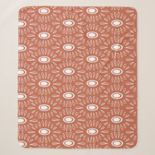 Boho Chic Blume: Modernes Nahtloses Design Sherpadecke