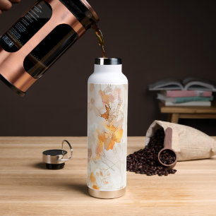 Boho-Chic-Blumen-Wasserfarbe Trinkflasche