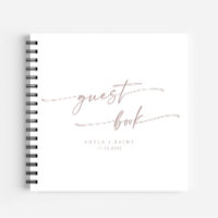 Boho Chic Blush Pink Wedding Guest Book
