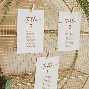 Boho Chic Bohemisch Cream Hanging Seating Chart Einladung