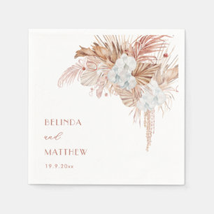 Boho Chic Botanisch Hochzeit Serviette