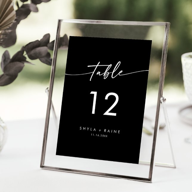 Boho Chic COLOR EDITABLE Wedding Tischnummern (Von Creator hochgeladen)