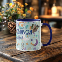 Boho Chic Custom Tasse mit Himmelsmotiven