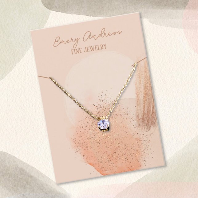 Boho Chic Designer Jewelry Necklace Holder Display Visitenkarte (Von Creator hochgeladen)