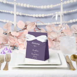Boho Chic Dusty Lila Large Danke Hochzeit Geschenkschachtel