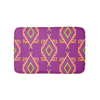 Boho Chic: Ethnische nahtlose Ornamente Badematte