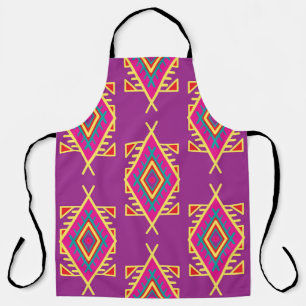 Boho Chic: Ethnische nahtlose Ornamente Schürze