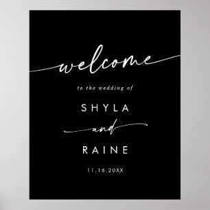 Boho Chic FARBE EDITABLE DIY Wedding Begrüßungszei Poster