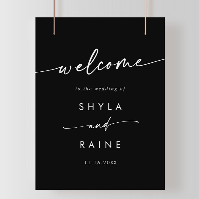 Boho Chic FARBE EDITABLE DIY Wedding Begrüßungszei Poster (Von Creator hochgeladen)