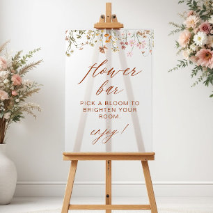 Boho Chic Fleur sauvage Baby shower Bar Flower