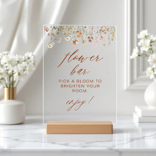 Boho Chic Fleur sauvage Baby shower Bar Flower