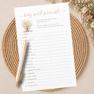 Boho-Chic-Floral-Baby-Shower-Baby-Wortel-Spiel