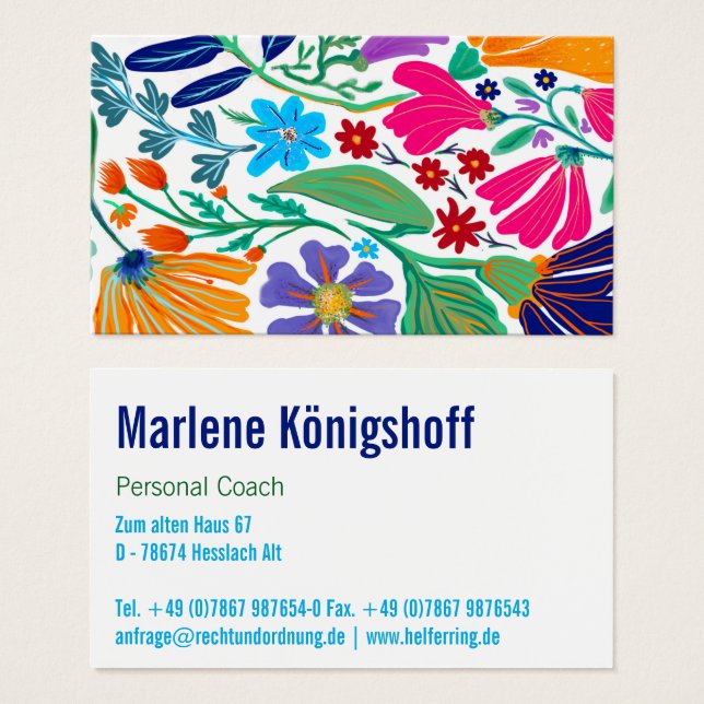 Boho Chic Floral Keck  (Vorne & Hinten)