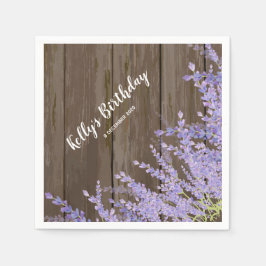 boho chic floral, lavening, Cocktail Paper Napkins Serviette