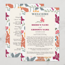 Boho-Chic-Florale Retro-Hochzeitsplanung