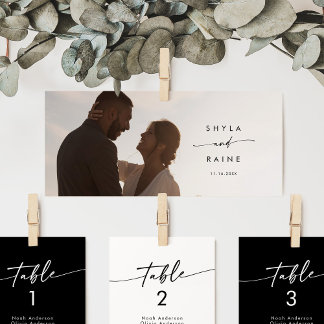 Boho Chic Foto Hanging Seating Chart Header Einladung