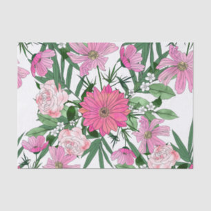 Boho chic garden Blumendesign Seidenpapier