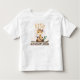 Boho Chic Giraffe Zitat Little Adventurer Kleinkind T-shirt (Vorderseite)