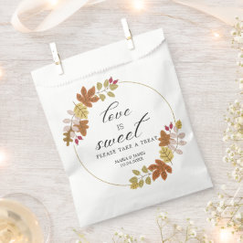 Boho Chic Hochzeit im Herbst Geschenktütchen