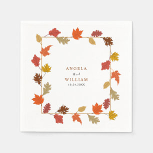 Boho Chic Hochzeit im Herbst Serviette