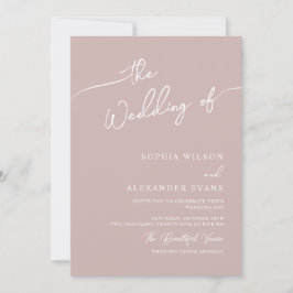 Boho-chic Hochzeitseinladung, Pastellfarben. Einladung