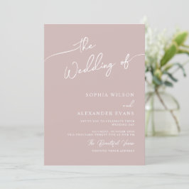 Boho-chic Hochzeitseinladung, Pastellfarben. Einladung