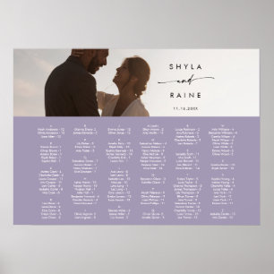Boho Chic Lavendel Violette Sitzordnung Bild Poster