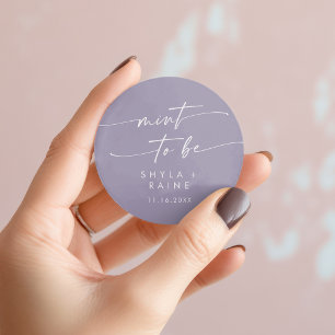 Boho Chic Lavender Lila Münze zu sein Lieblingsauf Runder Aufkleber