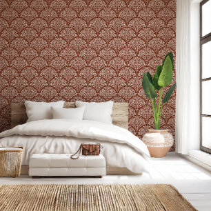 Boho Chic Leaf Scallop Tapete