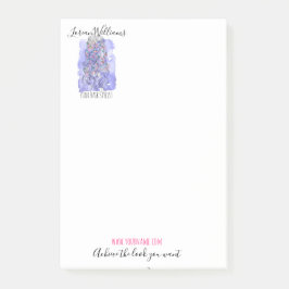 Boho Chic Lila Bridge Friseur Wasserfarben Post-it Klebezettel
