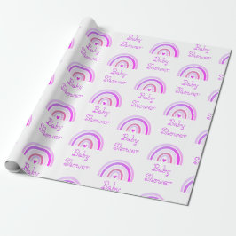 Boho Chic Lila Rainbow-Musterpapier Geschenkpapier
