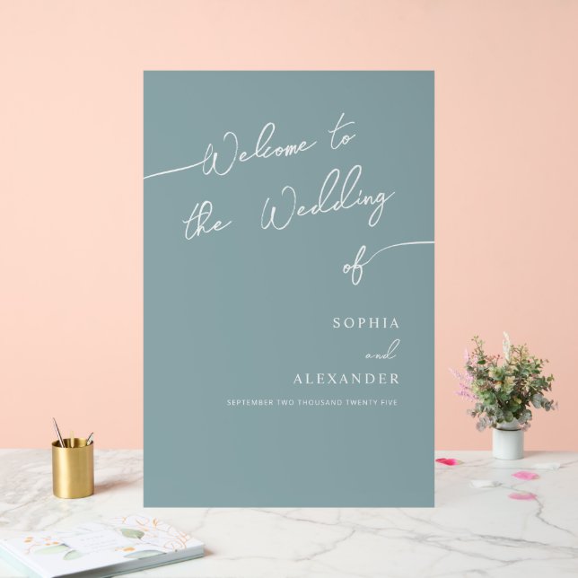 Boho Chic Mariage Acrylique Signal Bienvenue. (Mariage)