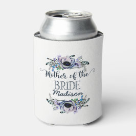 Boho Chic Mint & Navy Blumenmutter der Braut Dosenkühler