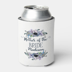 Boho Chic Mint & Navy Blumenmutter der Braut Dosenkühler