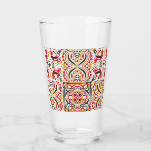 Boho-Chic-Muster im russischen Stil Glas
