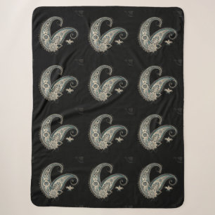 Boho Chic Paisley Nahtloses Muster Sherpadecke