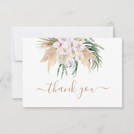 Boho Chic Pampas Grass getrocknete Palmen vielen D Mitteilungskarte